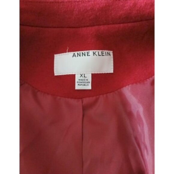 Anne Klein Red Blazer Size XL - Picture 3 of 5